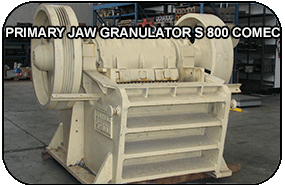 PRIMARY JAW GRANULATOR S 800 COMEC
